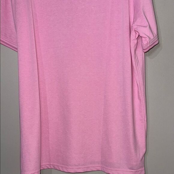 Light Pink Polo Shirt with Classic Collar and Short Sleeves - Picture 13 of 13